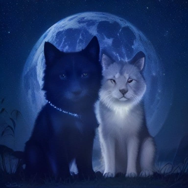 Cane e luna